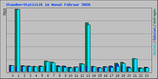 Stunden-Statistik im Monat Februar 2020