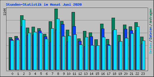 Stunden-Statistik im Monat Juni 2020
