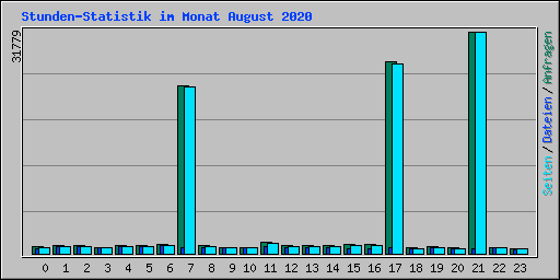 Stunden-Statistik im Monat August 2020