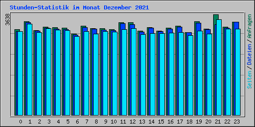 Stunden-Statistik im Monat Dezember 2021