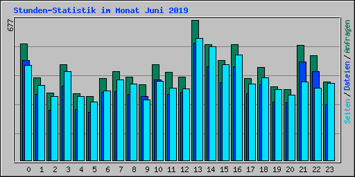 Stunden-Statistik im Monat Juni 2019